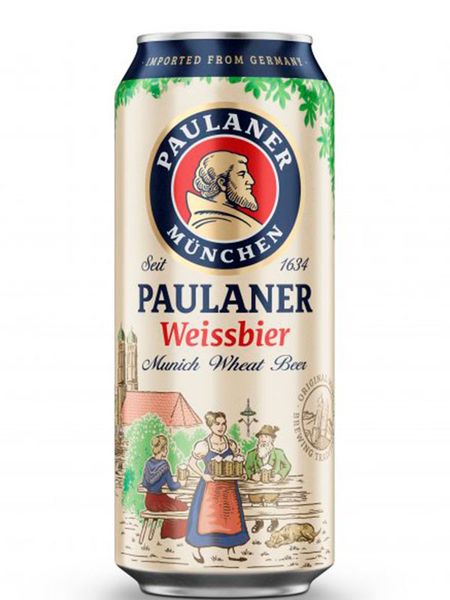 Пиво Paulaner Hefe-Weissbier 5.5% 0,5 л ж/б Німеччина 1079732 фото