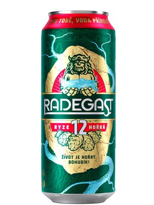 Пиво світле Radegast 12 5.3% 0.5л ж/б Чехія 1079978 фото