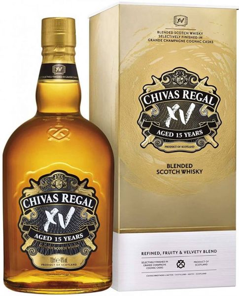 Віскі Chivas Regal 15 років витримки в коробці 0.7л. 100601 фото