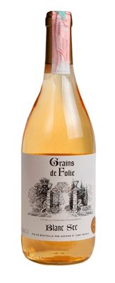 Вино Grains de Folie White dry біле сухе 11% 0.75л Франція 100714 фото