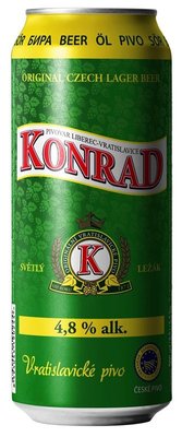 Пиво світле  Konrad Vratislavicke 4.8% 11%  ж/б 0,5л  11259 фото