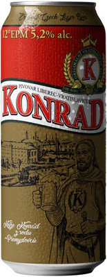 Пиво світле  Konrad   5.2% 12%  ж/б 0,5л  10351 фото