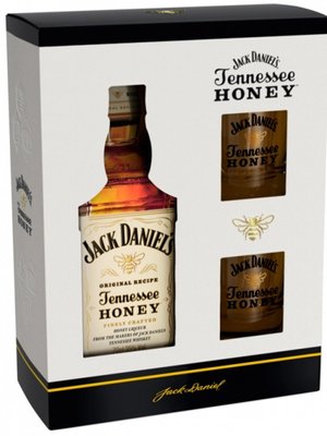 Лікер Jack Daniel's Tennessee Honey 0.7л. + 2 бокала 11496 фото