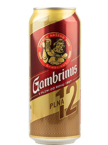 Пиво світле Gambrinus Original 12° ж/б 0.5л 12342 фото