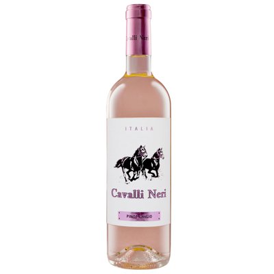 Вино Cavalli Neri Pinot Grigio Rosato DOC рожеве сухе 0,75л Італія 1080551 фото