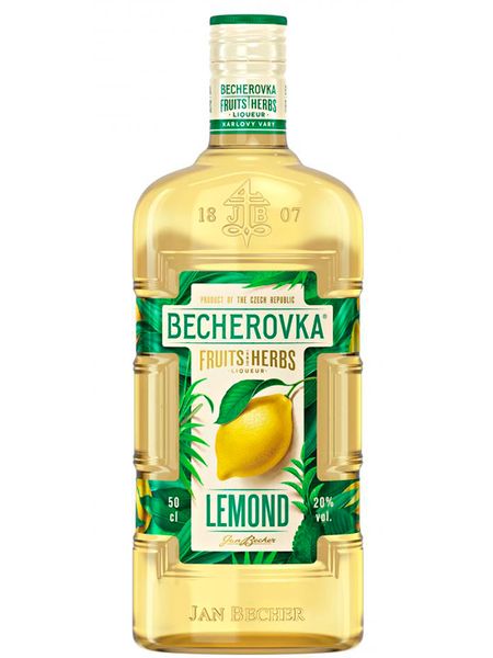 Лікерна настоянка на травах Becherovka Lemond 20% 0.5 л 10651 фото