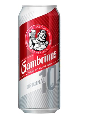 Пиво світле Gambrinus Original 10° ж/б 0.5л 11603 фото