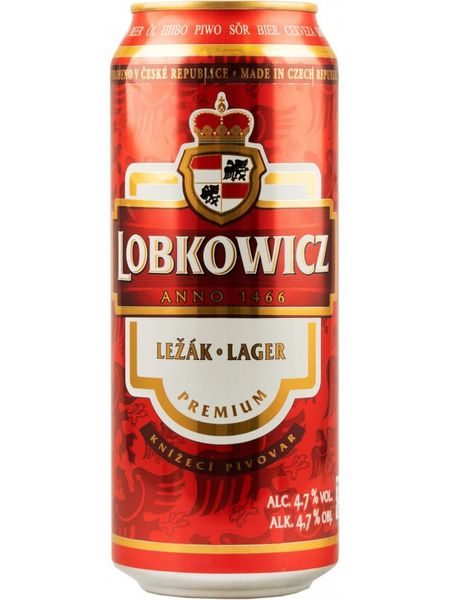 Пиво світле Lobkowicz Premium 0,5л ж/б  11205 фото