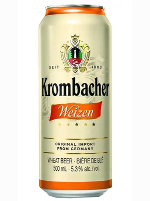 Пиво Krombacher Weizen світле нефільтроване 5.3% 0.5 з/б 1080429 фото