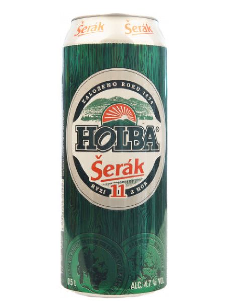 Пиво світле Holba Serak 4.7% 0,5л ж/б  101080 фото