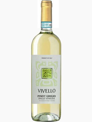 Вино Vivello Pinot Grigio Delle Venezie DOC бiле сухе 0.75л Італія 100928 фото