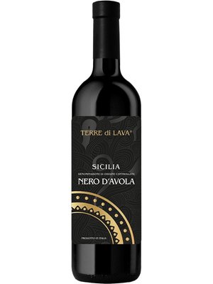 Вино Terre di Lava" Nero d'Avola Sicilia DOC червоне сухе 0.75 л Італія 1079748 фото