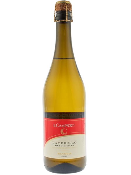 Вино ігристе Lambrusco Campiero MPF Bianco біле напівсолдке 0.75л Італія 100971 фото