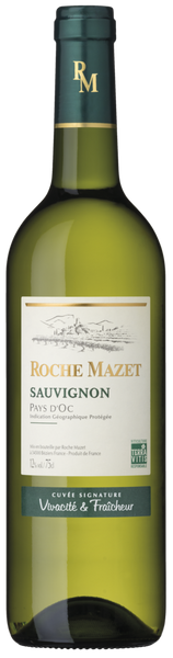 Вино Roche Mazet Sauvignon blanc Pays D'oC IGP" біле сухе 12% 0.75л Франція 101286 фото