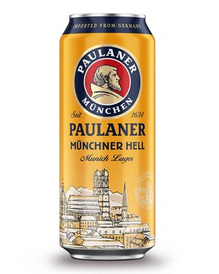 Пиво Paulaner Original Munchner Hell 4.9% 0.5л ж/б Німеччина 1079731 фото