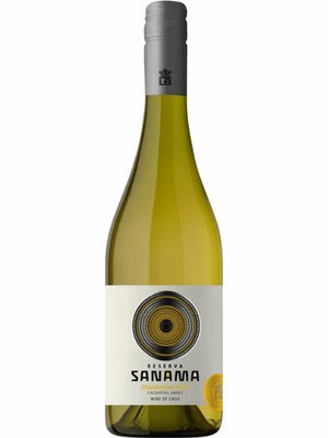 Вино Sanama Reserva Chardonnay біле сухе 13.5% 0.75л Чилі 100367 фото