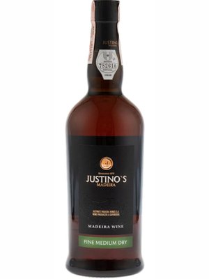 Вино Justinos Madeira Fine Medium Dry 3yo біле напівсухе 19% 0.75л Португалія 100698 фото