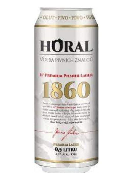 Пиво світле Horal Premium Pilsner 4.6 % 0.5л ж/б Чехія 101113 фото